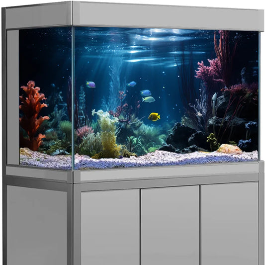 Aquarium Background Sticker Seaweed Sea View - ProPawPet.com