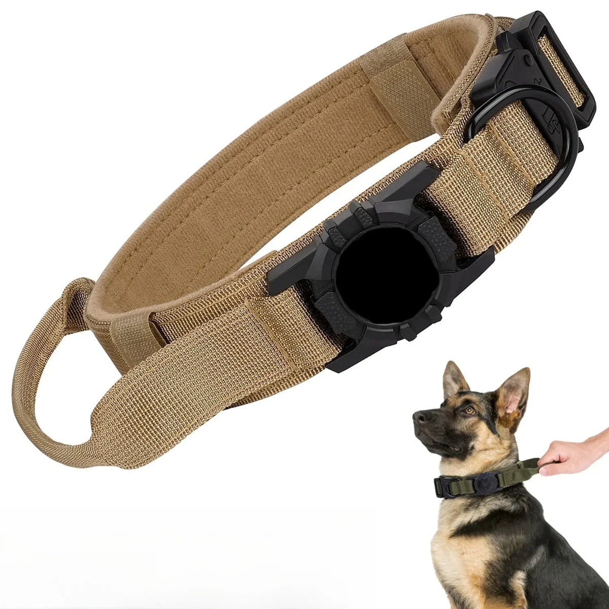 Tactical AirTag Dog Collar, with AirTag - ProPawPet.com