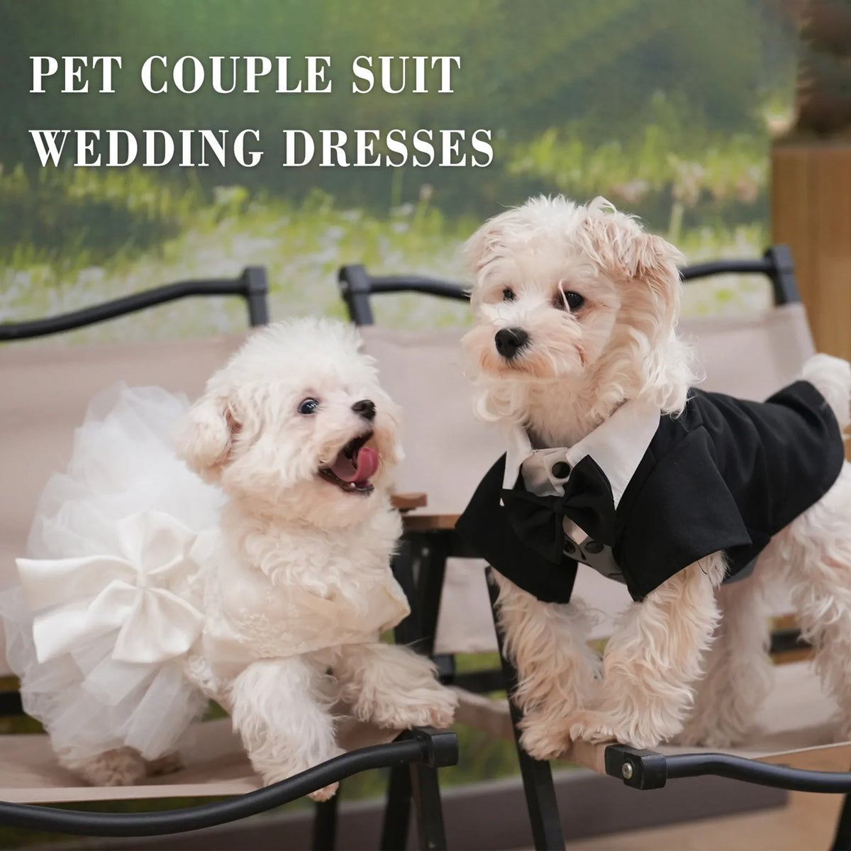Dog Tuxedo Wedding Suit Shirt with Bow Tie, - ProPawPet.com