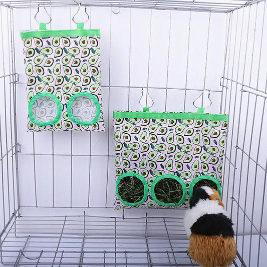 Rabbit Hay Bag 2/3 Holes Hanging Dry Grass - ProPawPet.com