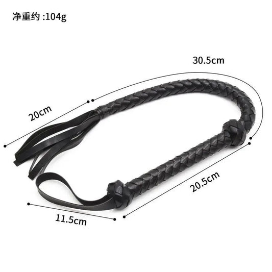 74CM PU Leather Short Horse Whip,Comfortable - ProPawPet.com