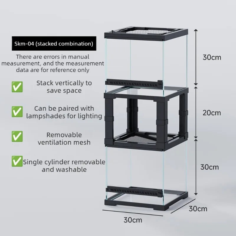 Transparent Lizard Kennel Terrariums Reptile - ProPawPet.com