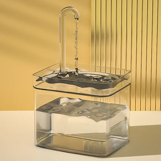 Cat Water Fountain Auto Filter Transparent - ProPawPet.com