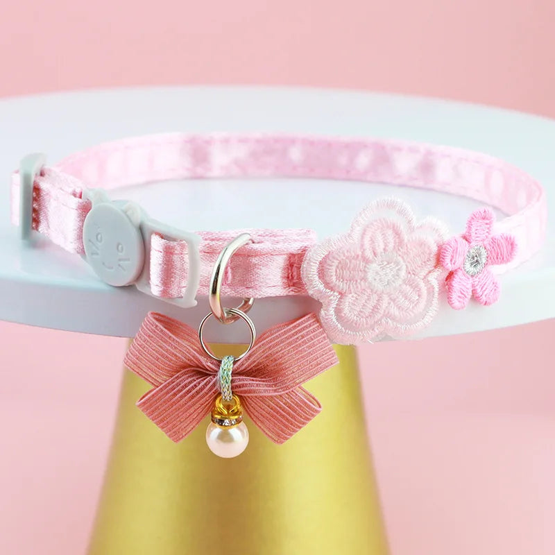 Cat Collars Princess Style Lace Embroidery Bow – Cat Supplies