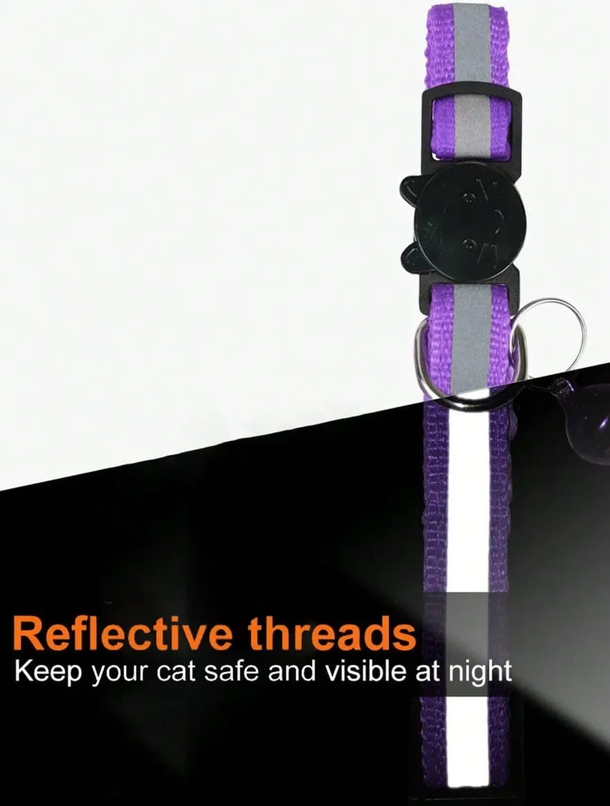 13 Colors Custom Engraved Reflective Cat - ProPawPet.com