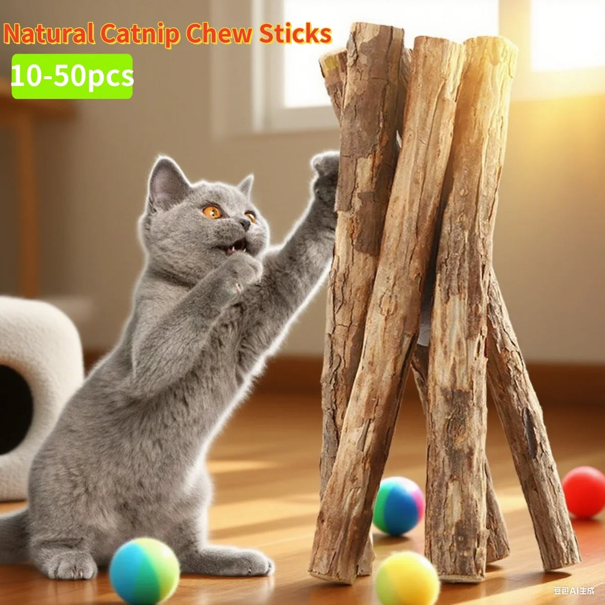 10-50PCS Natural Cat Catnip Toy Kitten Molar - ProPawPet.com