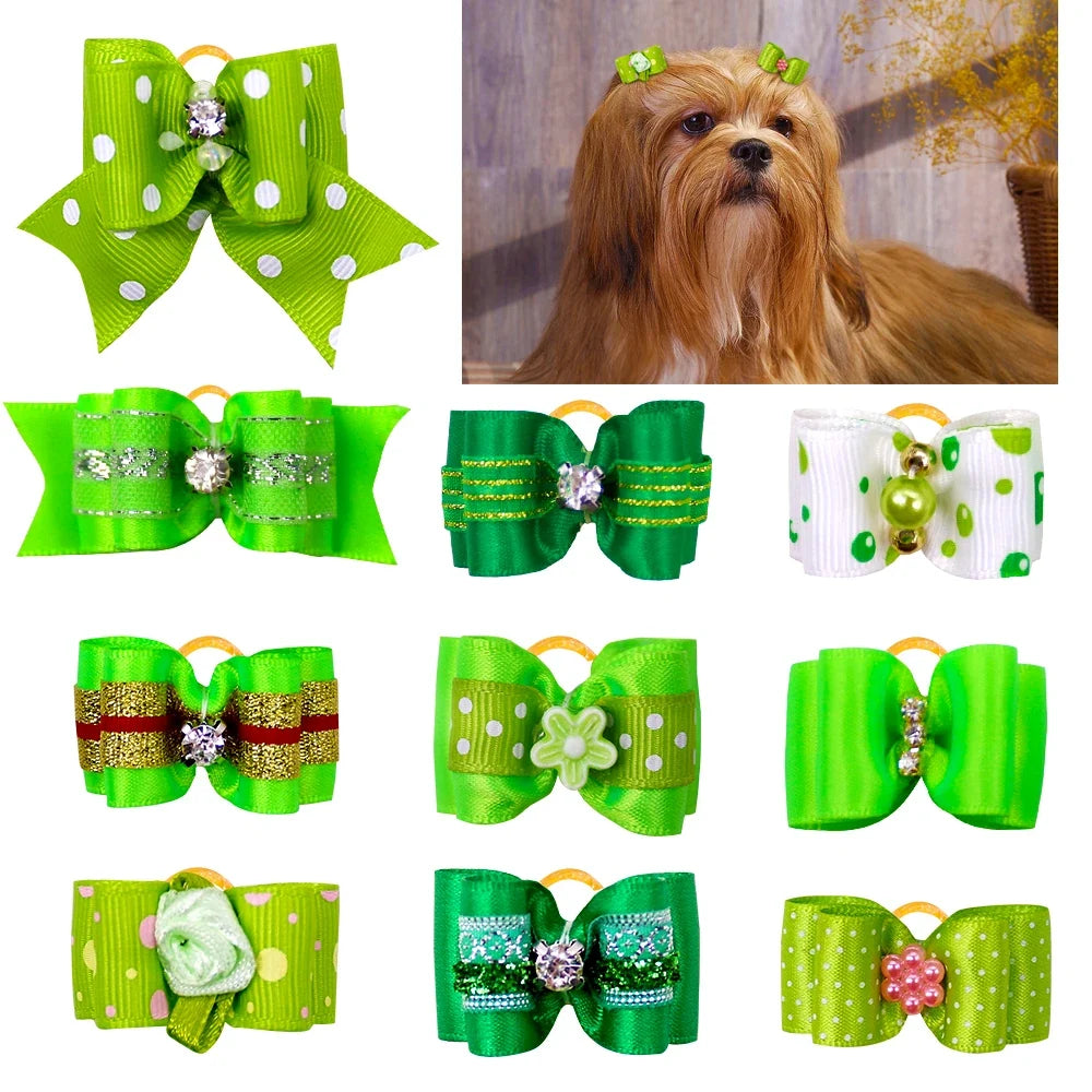 20pcs Pet Dog Cute Hair Bows with - ProPawPet.com