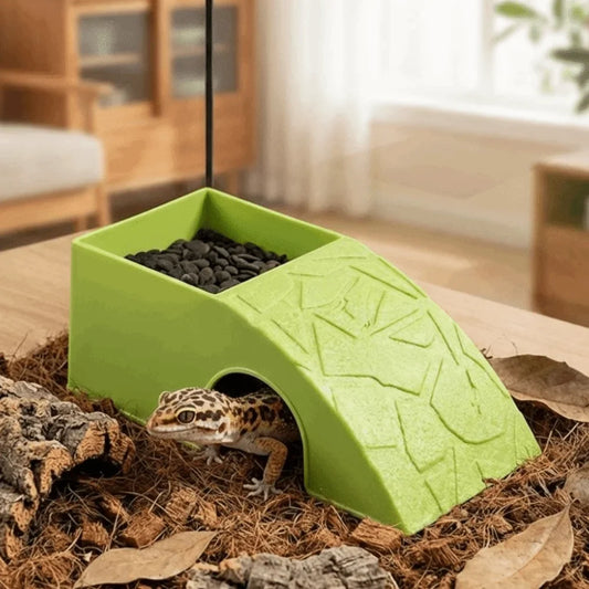 Plastic Reptile Hideout Cave With Moss Tray - ProPawPet.com