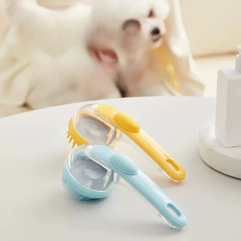 New 2‑in‑1 Pet Bath Brush with Soap - ProPawPet.com