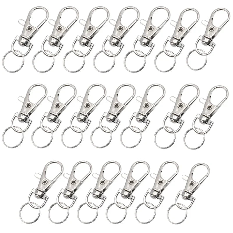 10 Silver Metal Lobster Clasp Bird Rabbit Cage – 2 Colors
