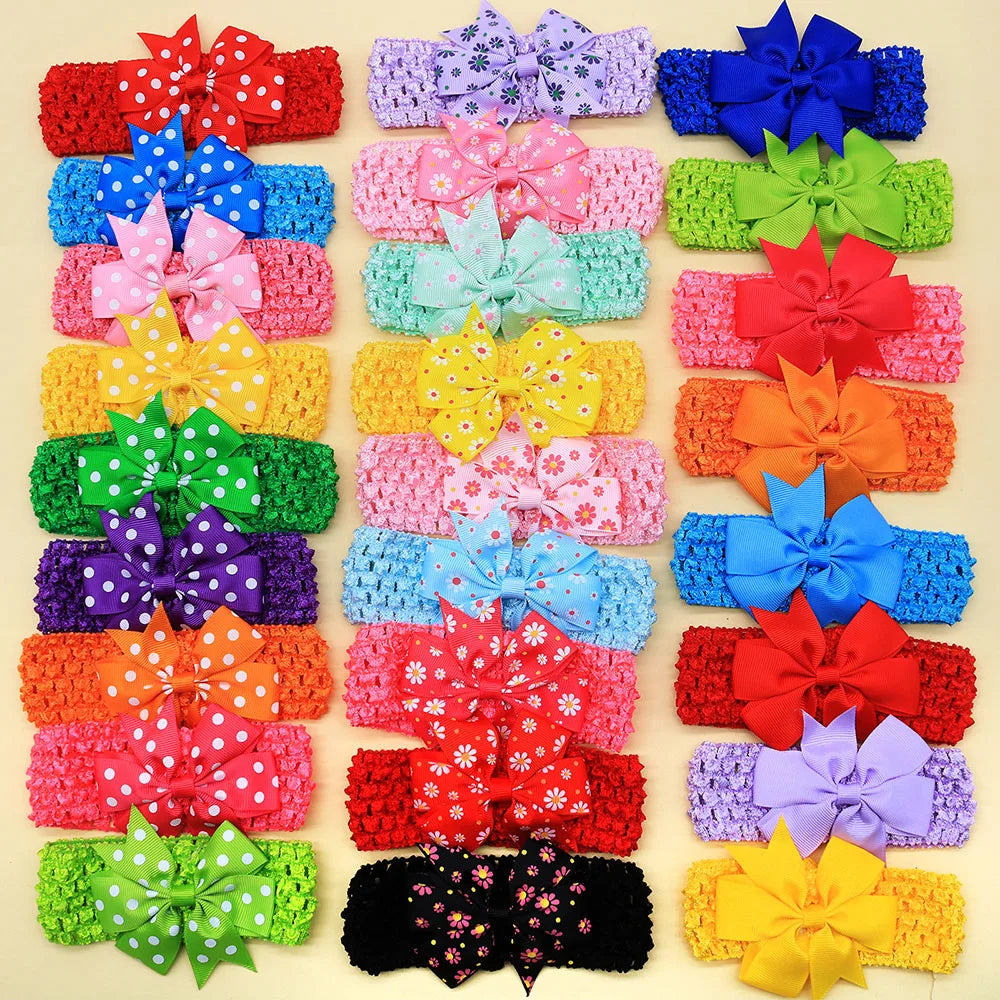 Bulk Dog Bowties Dot Solid Flower Spring Small Middle Large – 4 Colors