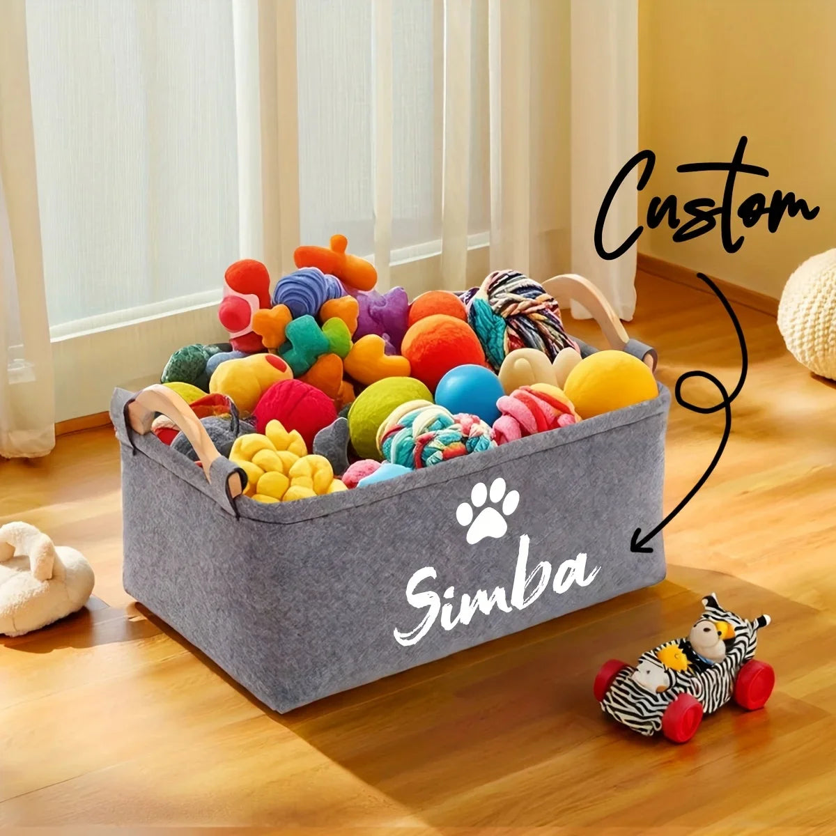 A Foldable Multifunctional Pet Toy Storage - ProPawPet.com