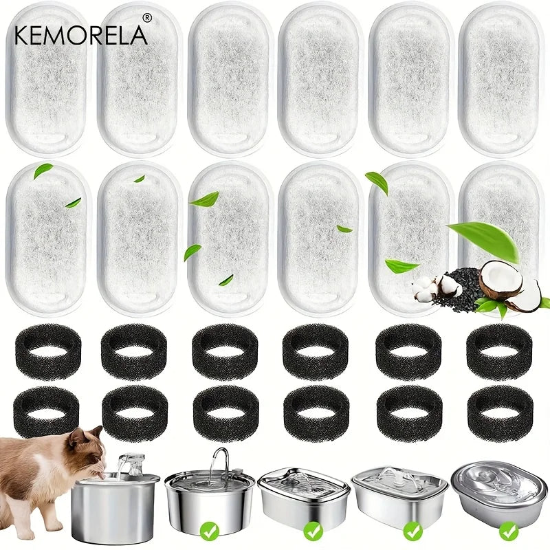 12/15PCS Cat Water Fountain Activated Carbon - ProPawPet.com