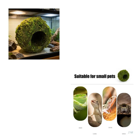 270F Grass Woven Reptiles Hide Cave Handmade - ProPawPet.com