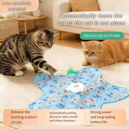 Cat Hunting Blanket Toy Automatic Turntable - ProPawPet.com