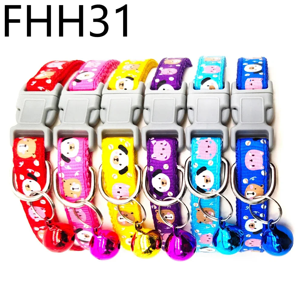 12Pcs Collars Cute with Bells Pet Necklace - ProPawPet.com