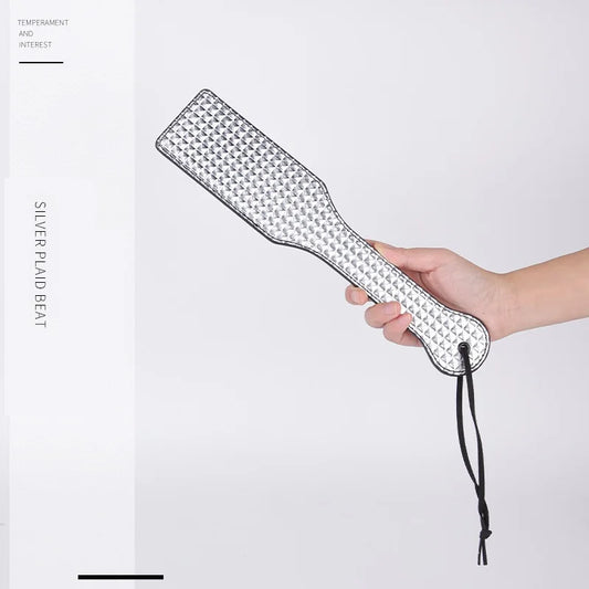 Silver Diamond Grid Horse Riding Paddle - ProPawPet.com