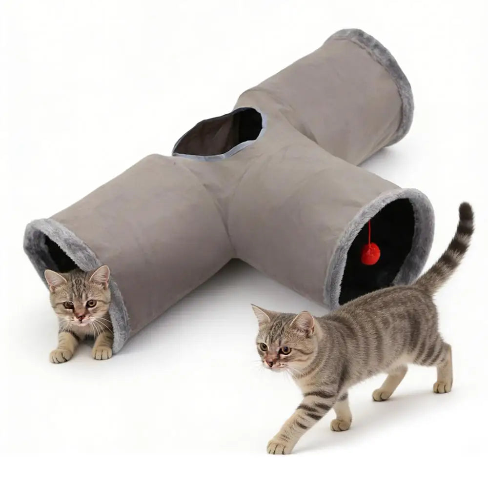 Cat Tunnel Interactive Foldable Flexible Play – Cat Supplies
