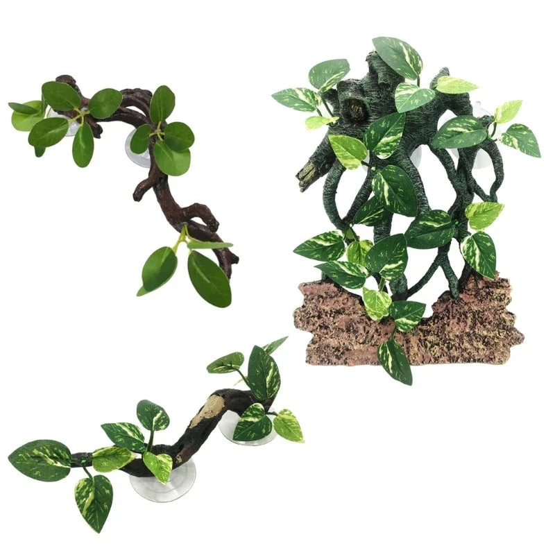Reptiles Decoration Terrarium Plant Corner - ProPawPet.com