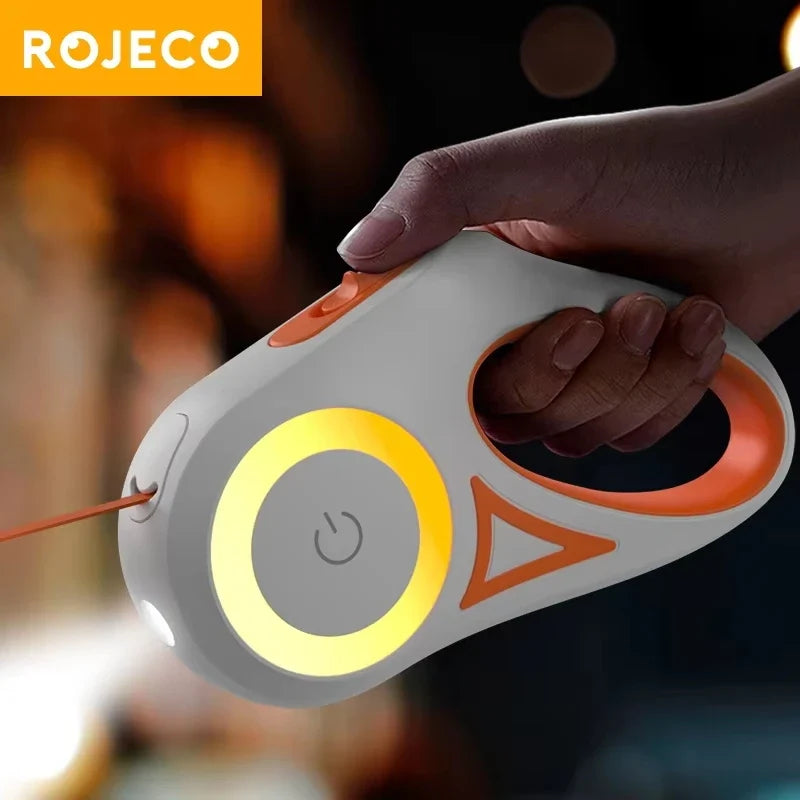 ROJECO Automatic Retractable Dog Leash LED - ProPawPet.com