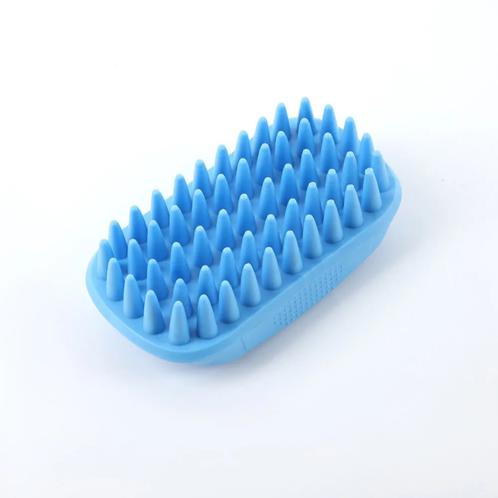 Pet Bath Brush Rubber Grooming Comb