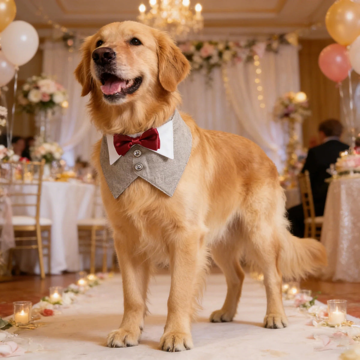 Sucado Dog Tuxedo Suit Bandana, Wedding - ProPawPet.com