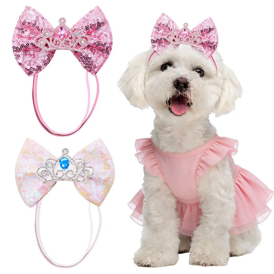 1PC Dog Hair Bows Shining Dog Bows Sweet - ProPawPet.com