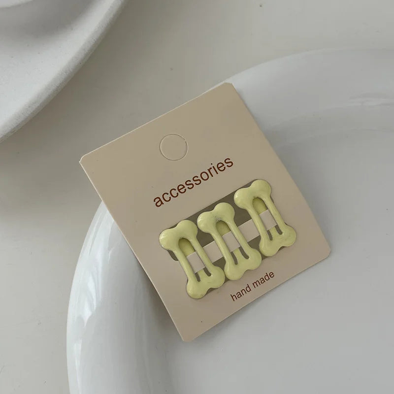 Set Bone Shape Dog Bb Clips Cute Hair Hairpin Puppy – 10 Colors