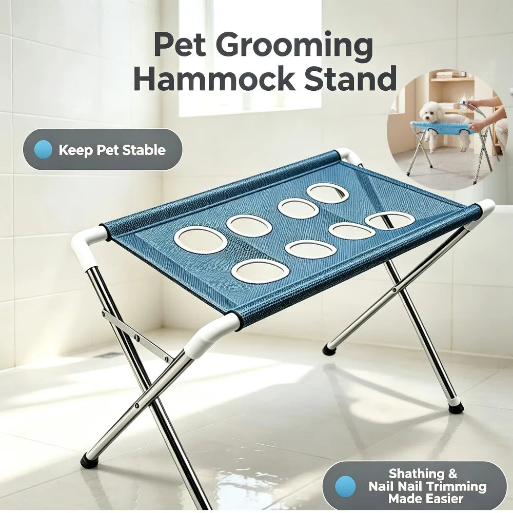 Foldable Pet Grooming Hammock Stand Dog Cat - ProPawPet.com