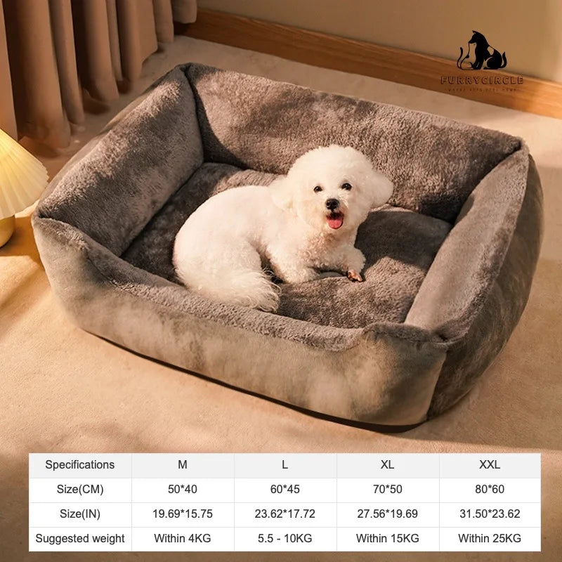 Pet Winter Warm Bed Large Space Plush Cotton - ProPawPet.com