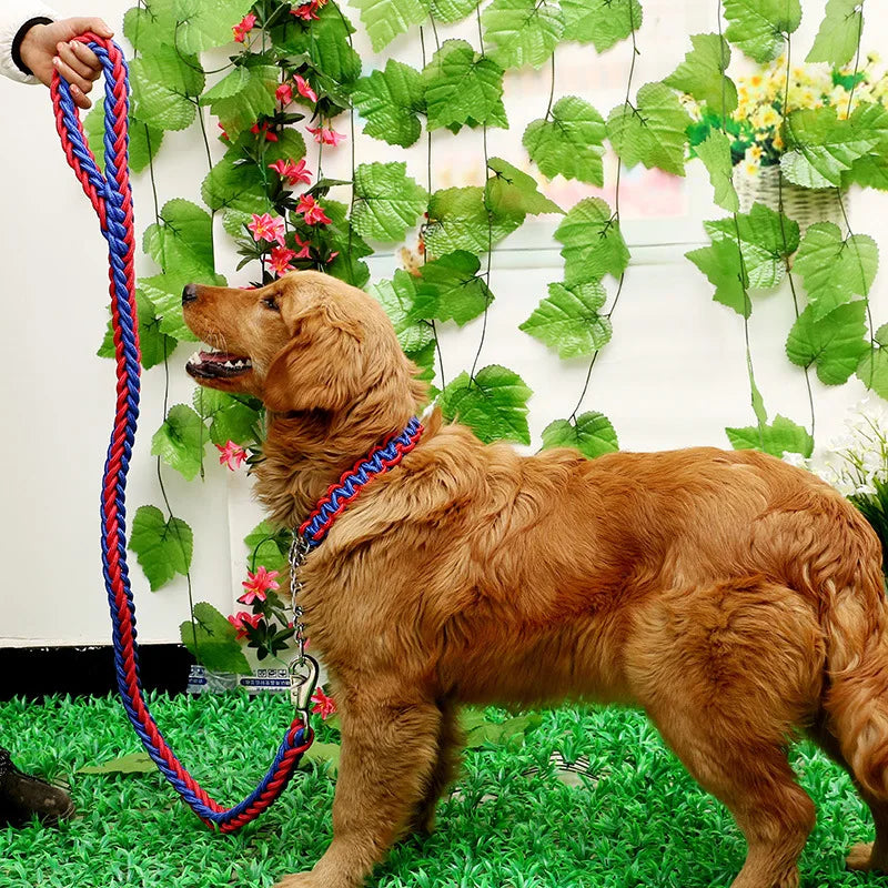 Double Strand Rope Large Dog Leashes Metal P - ProPawPet.com
