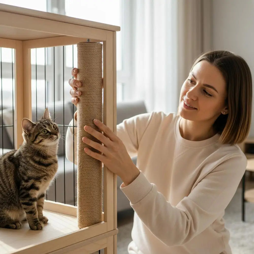 DIY Cat Tree Accessories Sisal Rope Wrapped - ProPawPet.com