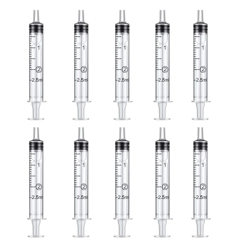 1ml-10ml Plastic Bulk Needle-free Disposable Syringes – 9 Colors