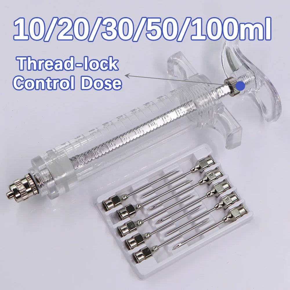 20/50/100ml Transparent Syringes Adjustable - ProPawPet.com
