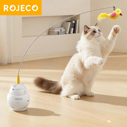 ROJECO 2 in 1 Laser Smart Cat Toy Funny - ProPawPet.com