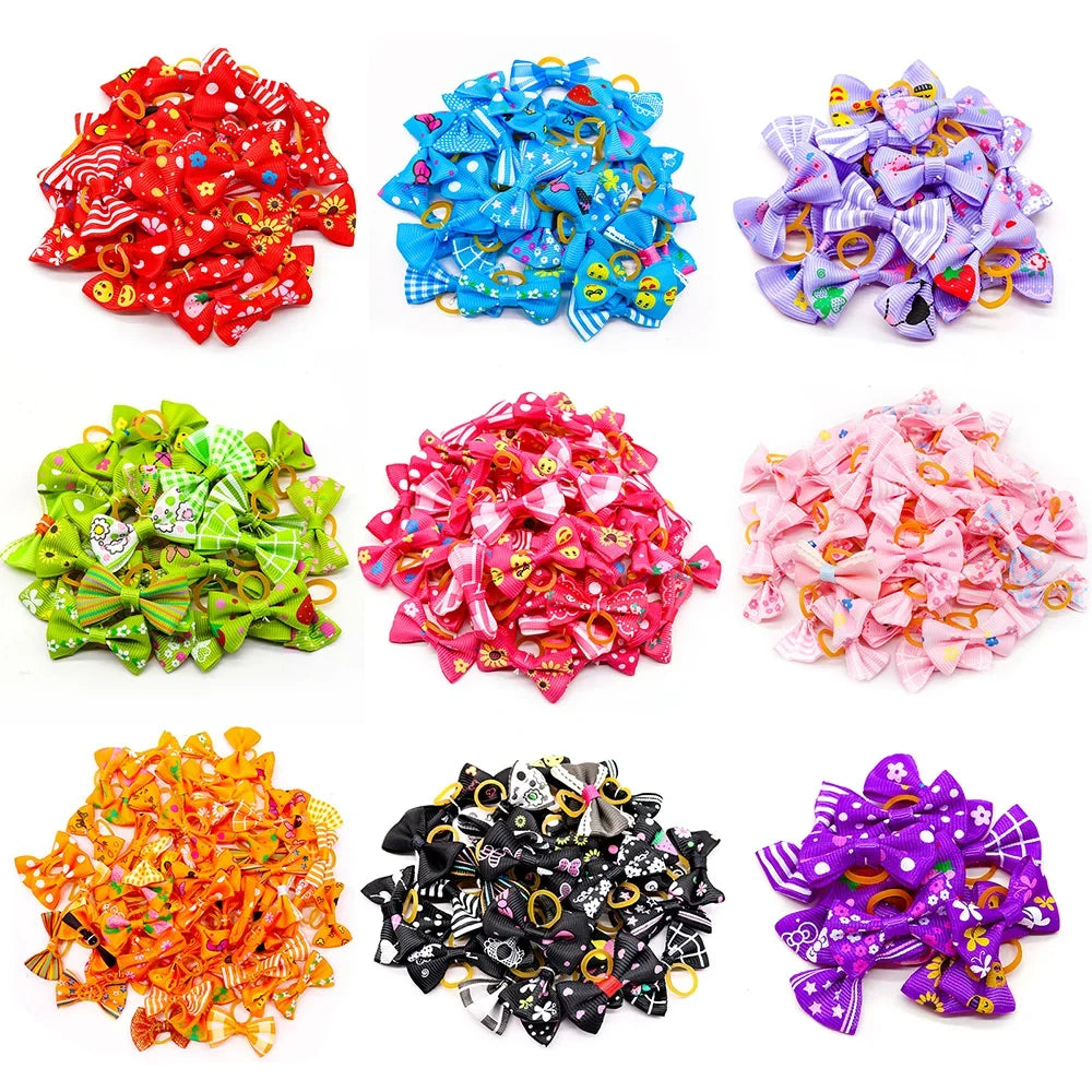 10/20/30PCS Pet Grooming Hair Bows Puppy Mix - ProPawPet.com