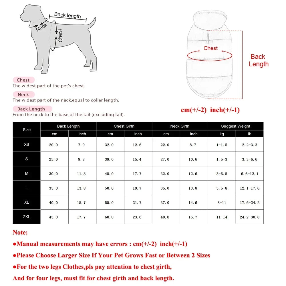 Reversible Dog Coat For Winter Fleece Warm - ProPawPet.com