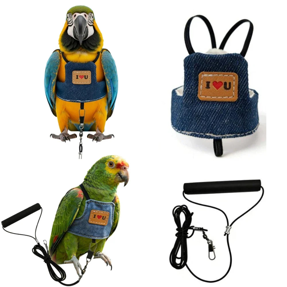 New Parrot Flying Harness Vest Comfortable - ProPawPet.com