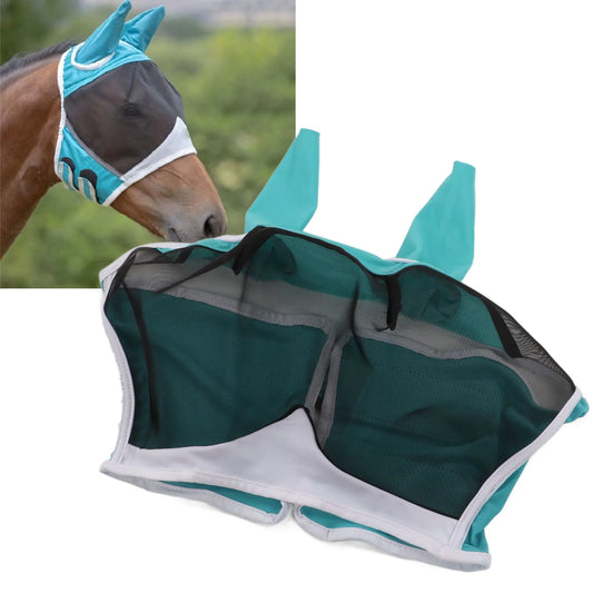 Mesh Horse Fly Mask Elastic UV Protection - ProPawPet.com