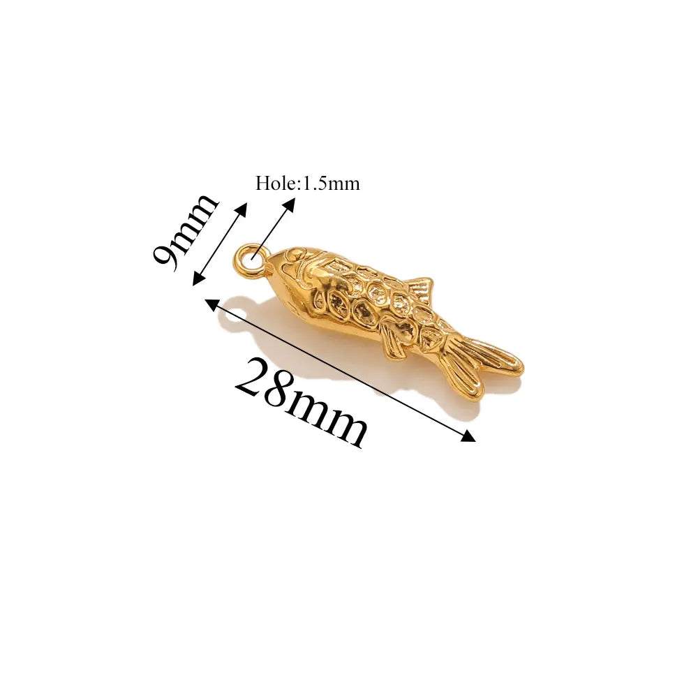 5pcs Stainle Steel Gold Animal Charms For - ProPawPet.com