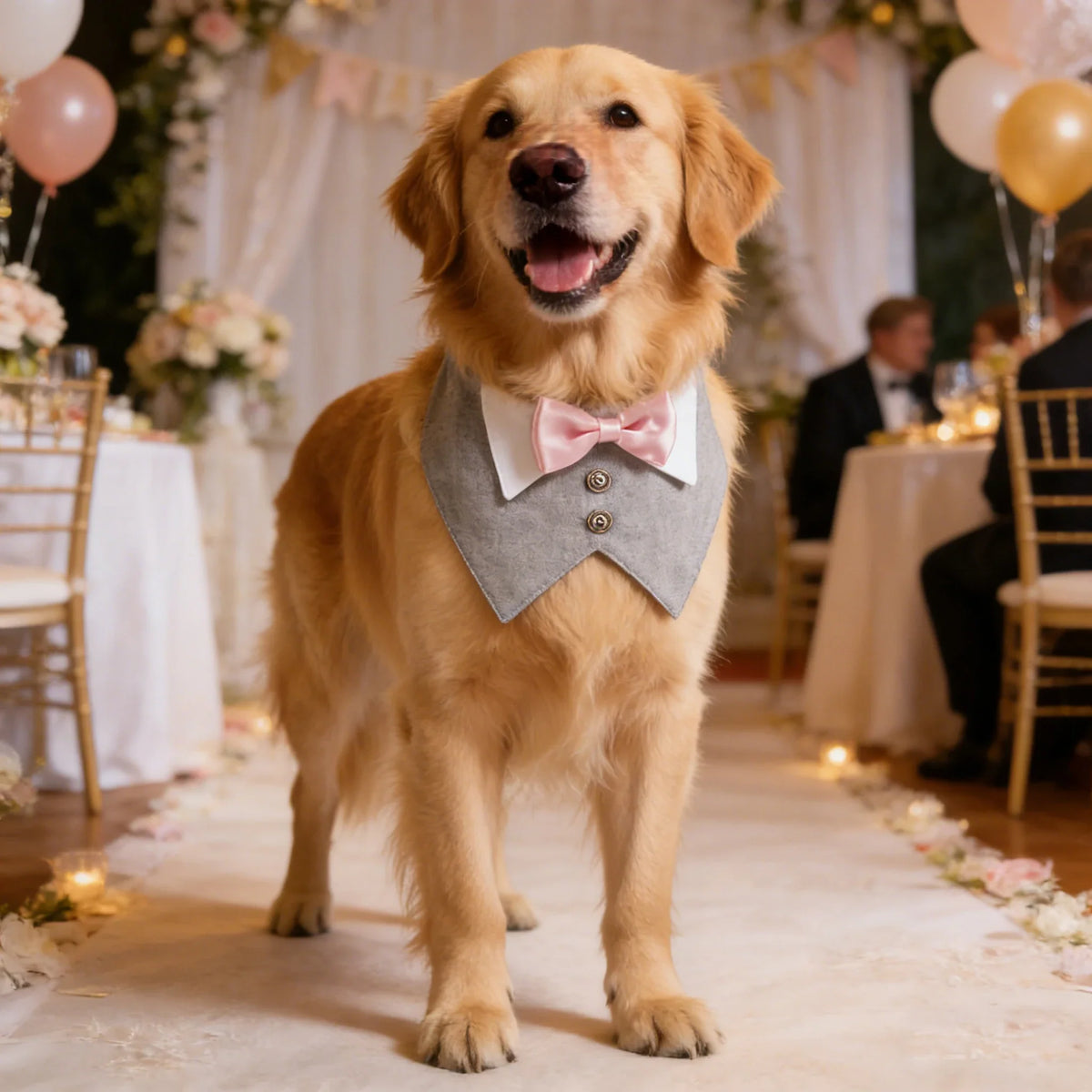 Sucado Dog Tuxedo Suit Bandana, Wedding - ProPawPet.com