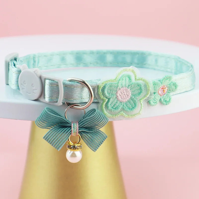 Cat Collars Princess Style Lace Embroidery Bow – Cat Supplies