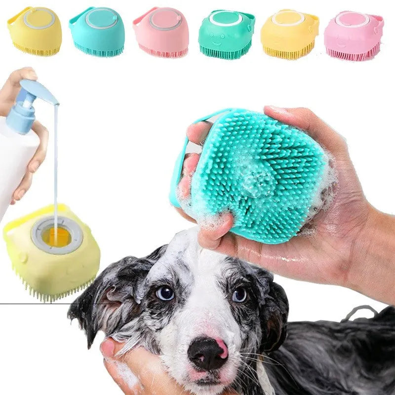 Soft Silicone Dog Bathing Brush Pet Massage - ProPawPet.com