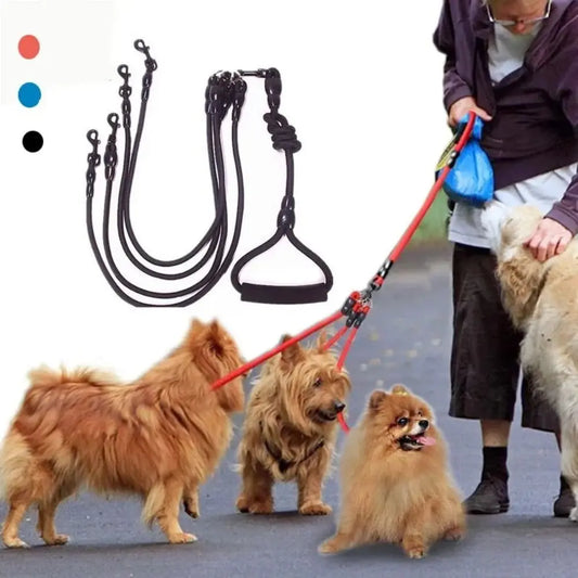 Pet Leash Nylon Double Dual Two Heads Dogs - ProPawPet.com