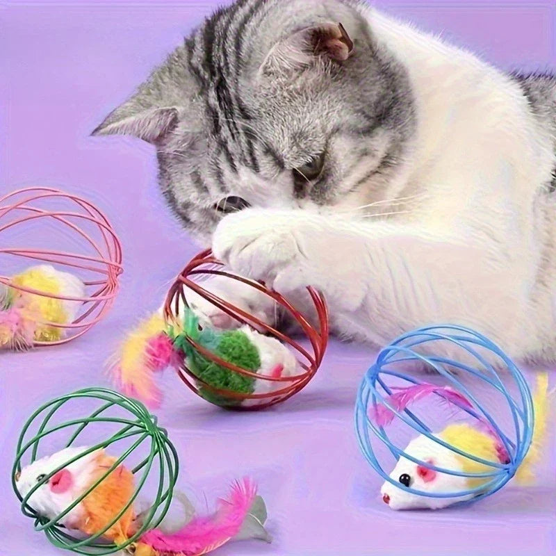 Colorful cat toy cage, simulation of small - ProPawPet.com