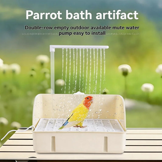 Automatic Bird Bathing Tub Shower Box - ProPawPet.com