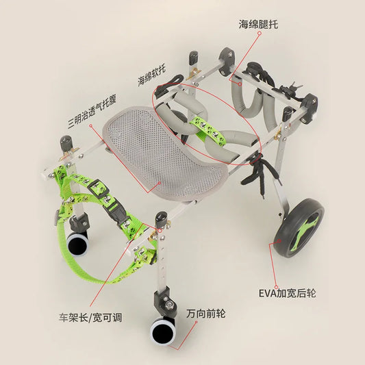 Durable Dog Wheelchair Hind Leg Disabled Car - ProPawPet.com