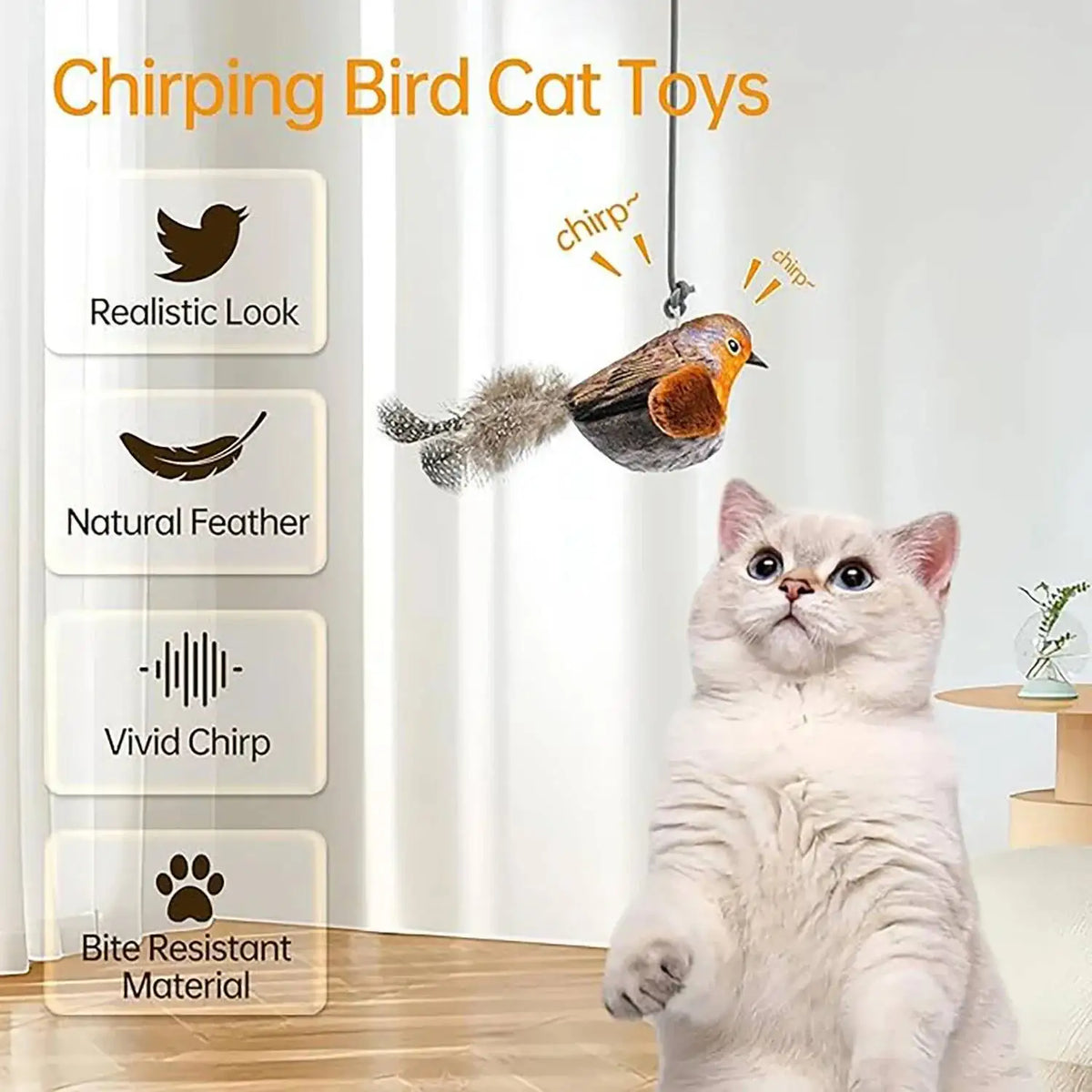 Indoor Interactive Birds Toy for Cat Chasing - ProPawPet.com