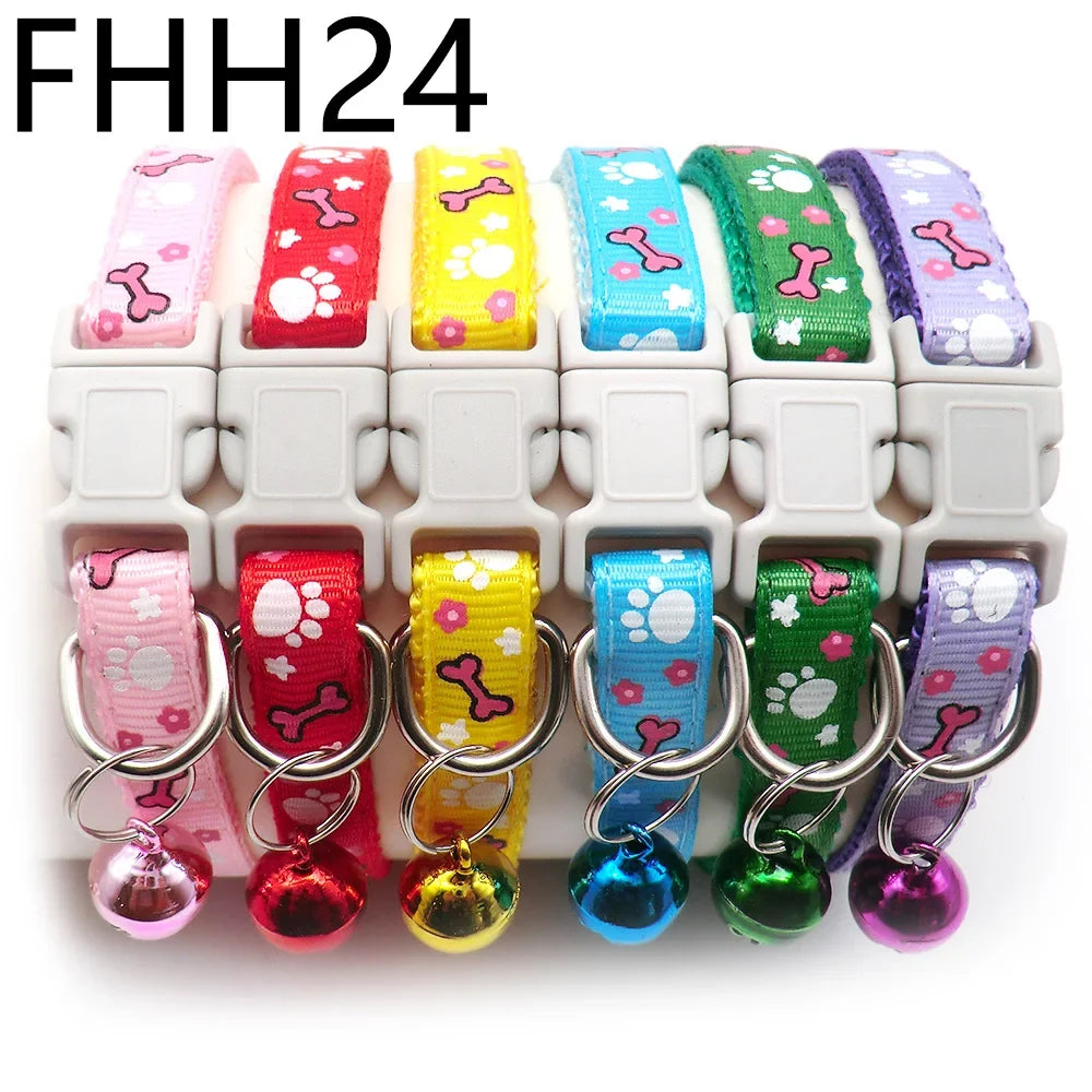 12Pcs Collars Cute with Bells Pet Necklace - ProPawPet.com