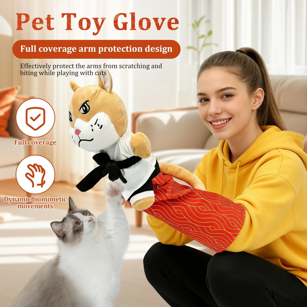 Karate Kitty Puppet Interactive Cat - ProPawPet.com